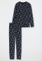 Pyjama long coton bio City bleu nuit - Teens Nightwear