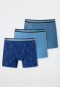 Confezione da 3 pantaloncini a righe in cotone biologico con motivo di orsetti, multicolore - 95/5