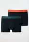 Long shorts 2-pack Organic Cotton woven elastic waistband multi-colored - 95/5