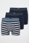 Shorts 3er-Pack Organic Cotton Webgummibund uni/gestreift mehrfarbig - 95/5