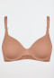 Underwired bra with floating cups rust - Unique Micro