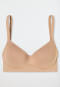 Soft bra with cup Medium Support maple - Unique Micro