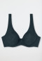 Underwired bra with molded cups and spacer lining, dark blue - Air