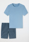 Short pyjamas pacific blue patterned - Casual Essentials