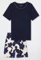 Schlafanzug kurz navy - Comfort Nightwear