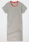 Camicia da notte a maniche corte a strisce off-white - Casual Essentials
