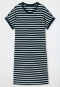 Camicia da notte a maniche corte a righe blu notte - Casual Essentials