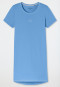 Sleepshirt kurzarm Print hellblau - Casual Essentials