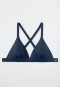 Bikini Triangel-Top herausnehmbare Pads variable Träger blau - Aqua Mix & Match