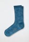 Chaussettes femme imprimé floral bleu gris - Selected Premium