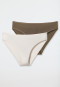 Tai briefs 2-pack beige/ taupe - Modal Essentials