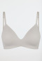 Soft padded bra without underwire gray-jaspé-gray - Invisible Soft