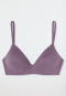 Soutien-gorge rembourré sans armatures mauve - Invisible Soft