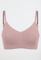 Bustier microfiber removable pads soft pink - Invisible Soft