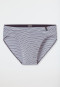 Supermini modal rayures graphite - Long Life Soft