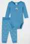 Babyset 2-teilig Feinripp Langarmbody Hose malve - Natural Love