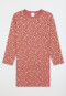 Camicia da notte a manica lunga con stampa animalier rosa antico - Kids Nightwear