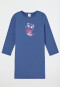 Camicia da notte a manica lunga in cotone organico panda blu - Girls World