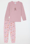 Pigiama lungo con polsini arcobaleno viola - Kids Nightwear