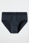 Sportslip mit Eingriff graphit gemustert - Fine Interlock
