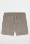 Boxer shorts interlock clay red patterned - Fine Interlock