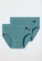 Sportslips 2er-Pack grün - Fine Rib