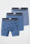 Shorts 3er-Pack Organic Cotton Ringel Autos blau - 95/5