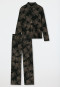 Pyjamas Interlock Ginkgo black printed - Modern Nightwear