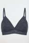 Bra non-iron removable pads graphite - Modern Lace