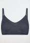 Bustier lace without underwire graphite - Modern Lace