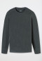 Shirt langarm wärmend dunkelgrau meliert - Casual Warming