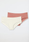Pantys 2er-Pack beige/siena - Cotton Lace