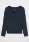 Sweatshirt fine rib midnight blue - Mix+Relax