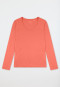 Shirt langarm V-Ausschnitt pfirsich - Mix+Relax