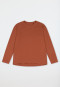 Maglietta manica lunga scollo tondo terracotta - Mix+ Relax