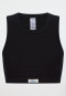 Bustier Feinripp schwarz - Revival Paula