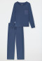 Pyjama long bleu jeans - Casual Nightwear
