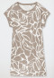 Camicia da notte a maniche corte in argilla - Modern Nightwear