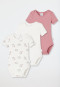 Bodys manches courtes Lot de 3 à côtelé multicolore - Bébé
