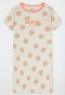 Camicia da notte a maniche corte a punti crema - Natural Love