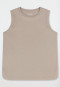 Tank top mercerised interlock clay red - Mix+Relax
