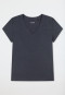 Tee-shirt à manches courtes encolure en V profonde graphite - Mix+Relax