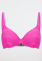 Top bikini avec coque Jersey fuchsia - Aqua