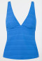Tankini-Top Jersey recycelt Streifen aquarium - Aqua