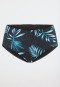 Bikini bottoms jersey recycled palm trees multicolor - Aqua