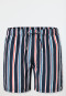 Pantaloncini da bagno in tessuto riciclato a strisce blu notte - Aqua
