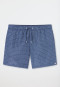 Badeshorts Webware navy gemustert - Aqua