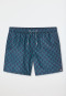 Swim trunks woven fabric lobster green patterned - Aqua
