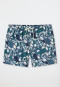 Swim trunks woven fabric multicolor patterned - Aqua