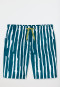 Badeshorts Webware LSF40+ Streifen petrol - Aqua